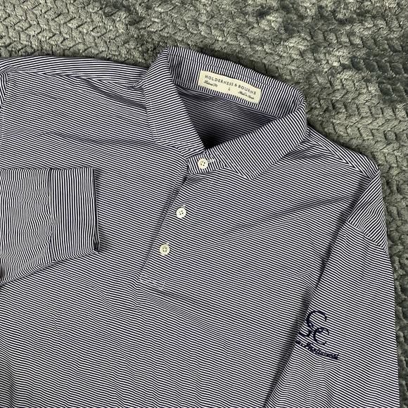 Holderness & Bourne Other - Holderness & Bourne Mens Performance Large Golf Polo Long Sleeve Shirt Striped